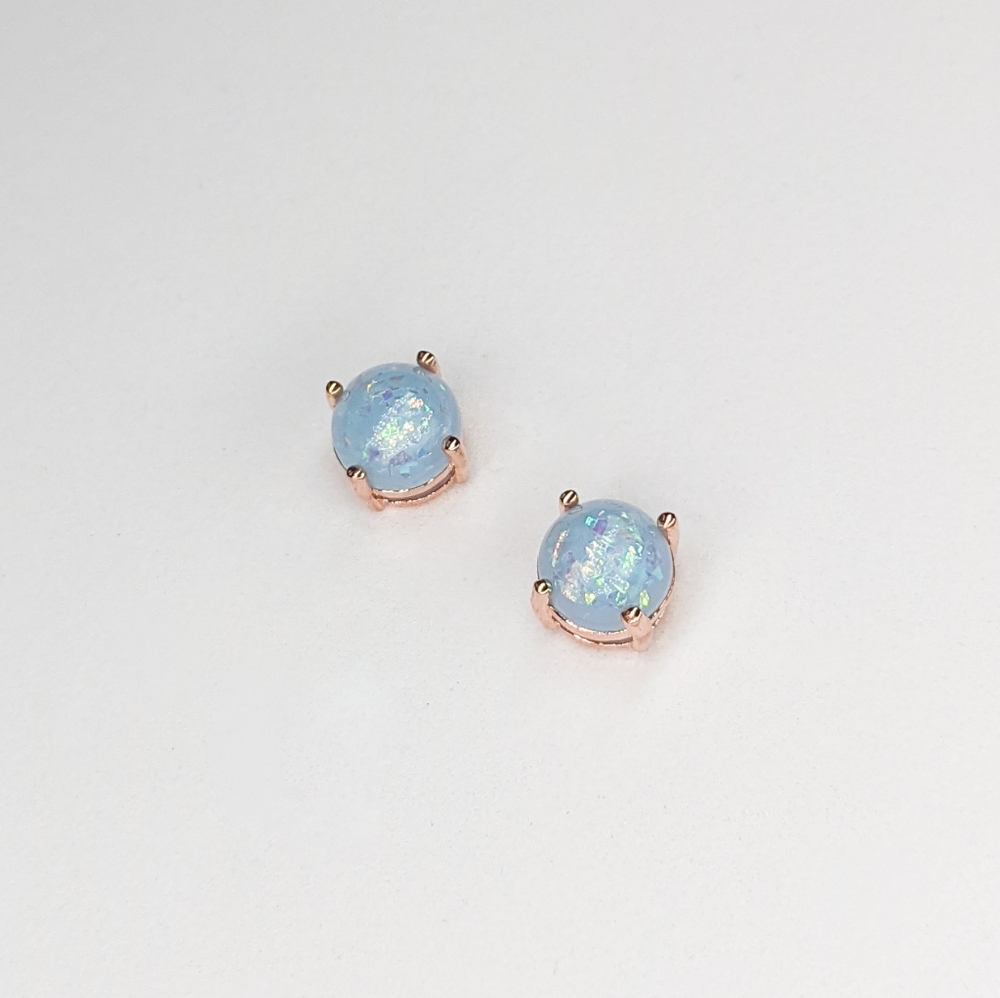 💥3 for $30💥 NWT 18k Rose Gold-Plated "Opal" Studs